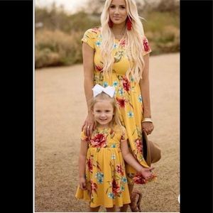 Mommy + Me Matching Floral Bohemian Dress